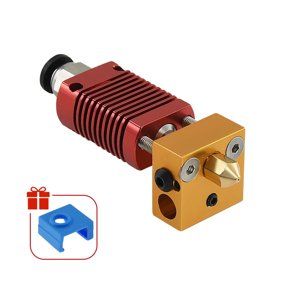Kit mk8 para impressora ender 3 cr10, bico de 1.75mm 0.4mm, bloco de aquecimento de alumínio, para impressora 3d