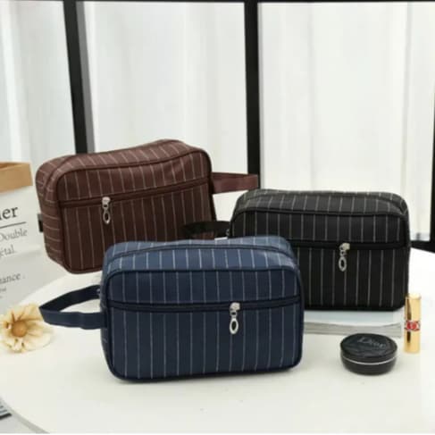 Organizador Para Mala Necessaire Kit 6/3 Peças Impermeável Masculino- Estampa Listrado