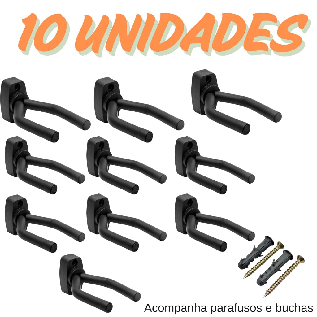 10 unidades suporte de parede para violão aço violao nylon guitarra pedestal instrumentos musicais