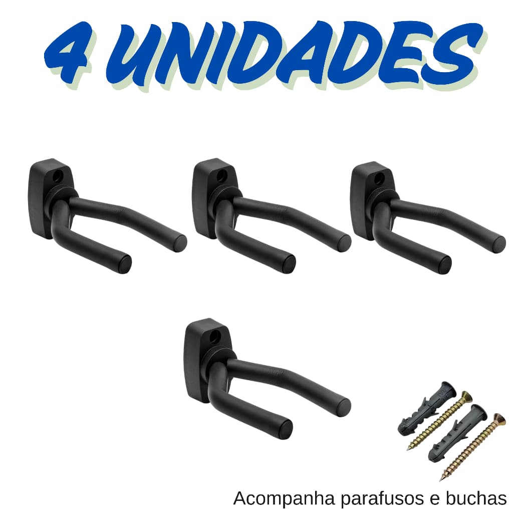 4 unidades suporte de parede para violão violao aço nylon guitarra instrumentos musicais
