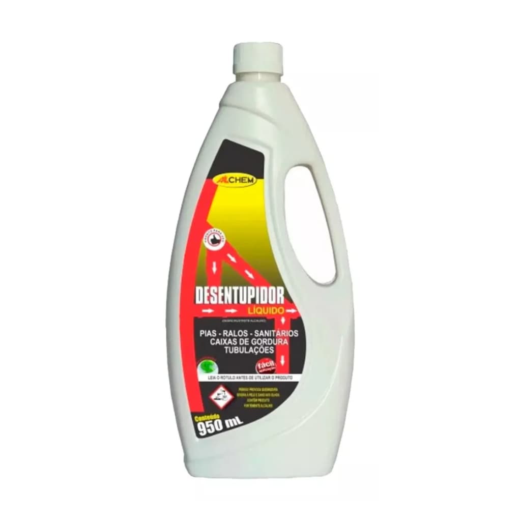 Desentupidor Vaso Sanitário Pias Ralos Liquido 950ml Allchem