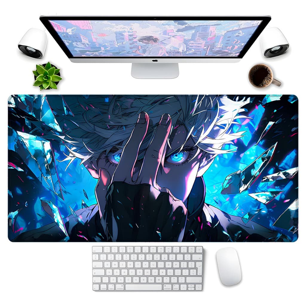 Mouse Pad Gamer  Gojo 70X35cm Borda Costurada Diversos 4732