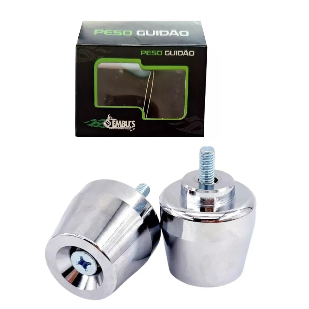 Peso Pezinho De Guidao De Moto Pcx 150 2019 2020 Cromado Par