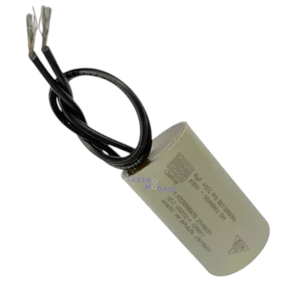 Capacitor Original Weg 6uf 400v de 2 fios para ventilador Lorensid 110/220v Bivolt