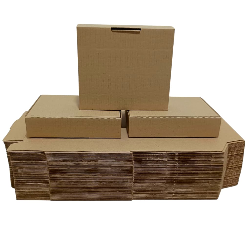 Kit 50 Caixas de Papelão Pardo Mini (16,5x14,5x4) P/ Envio Ecommerce Sedex Correios
