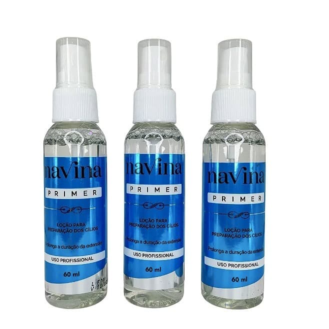PRIMER LIMPADOR PARA EXTENSÃO DE CILIOS 60 ML NAVINA ORIGINAL |  PREPARADOR DE CILIOS | ENVIO IMEDIATO