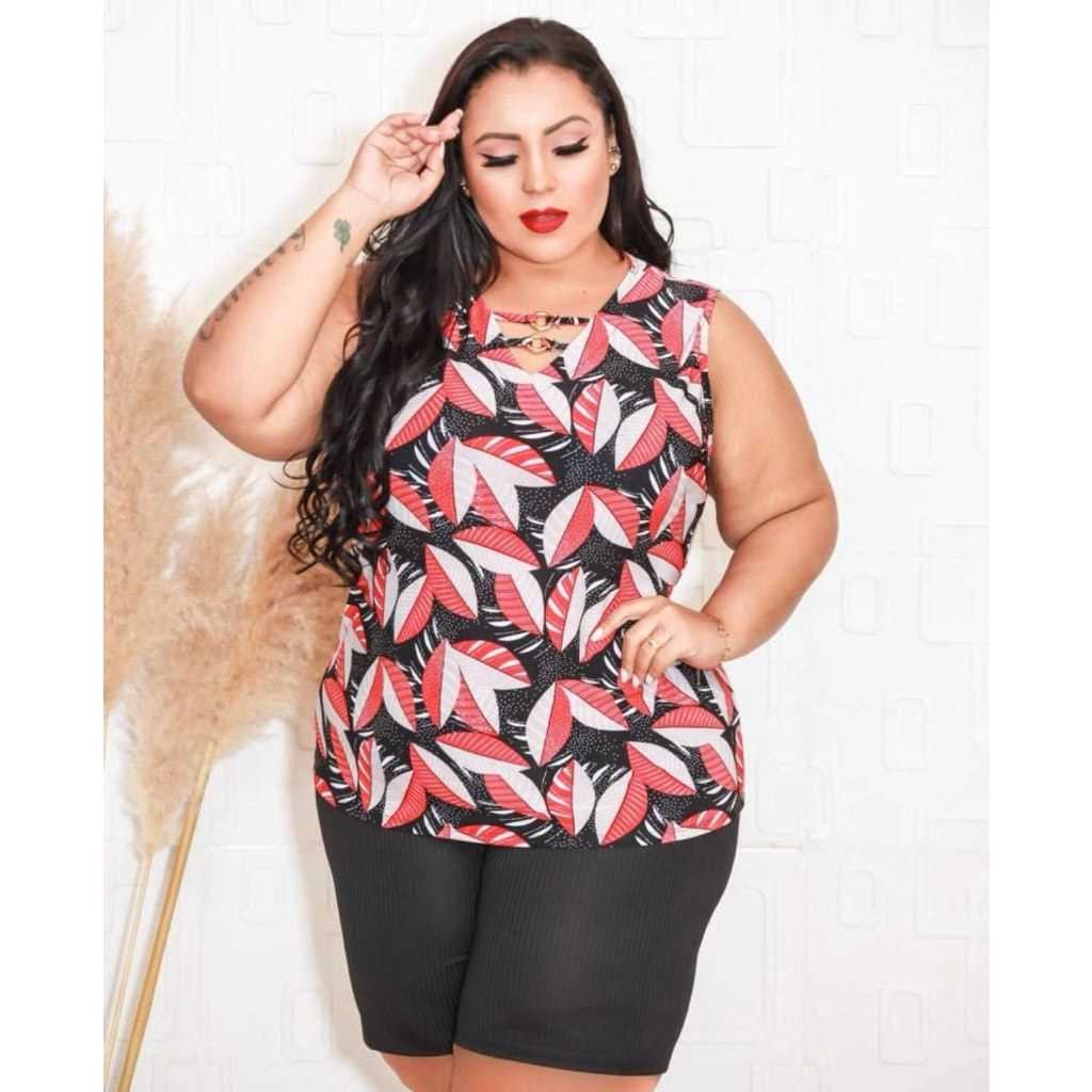 Blusa Feminina Liganete Malha Fria Fresquinha Estampada