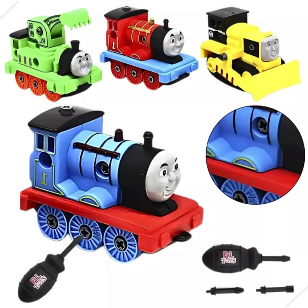 Trem Thomas & friends Trenzinho Carrinho Monta Desmonta com Chave Acessórios