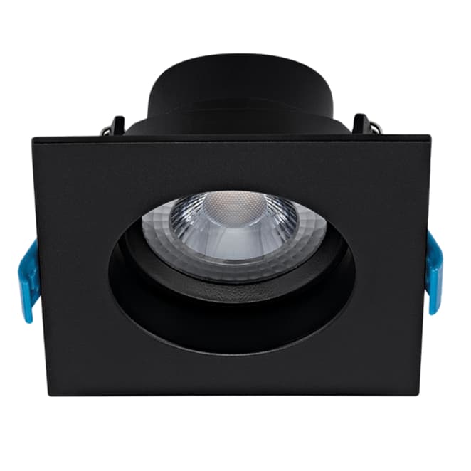 Spot de Embutir LED Recuado Stella MR16 4,5W 3000K Bivolt Preto Teto Gesso Interno