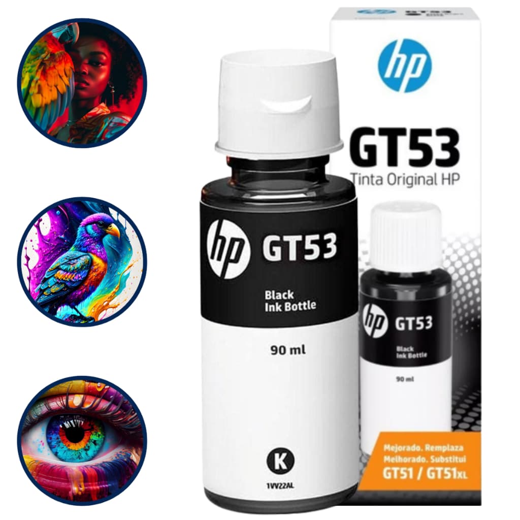 Tinta Hp Preta Original Ink Tank Gt53 519 517 514 617