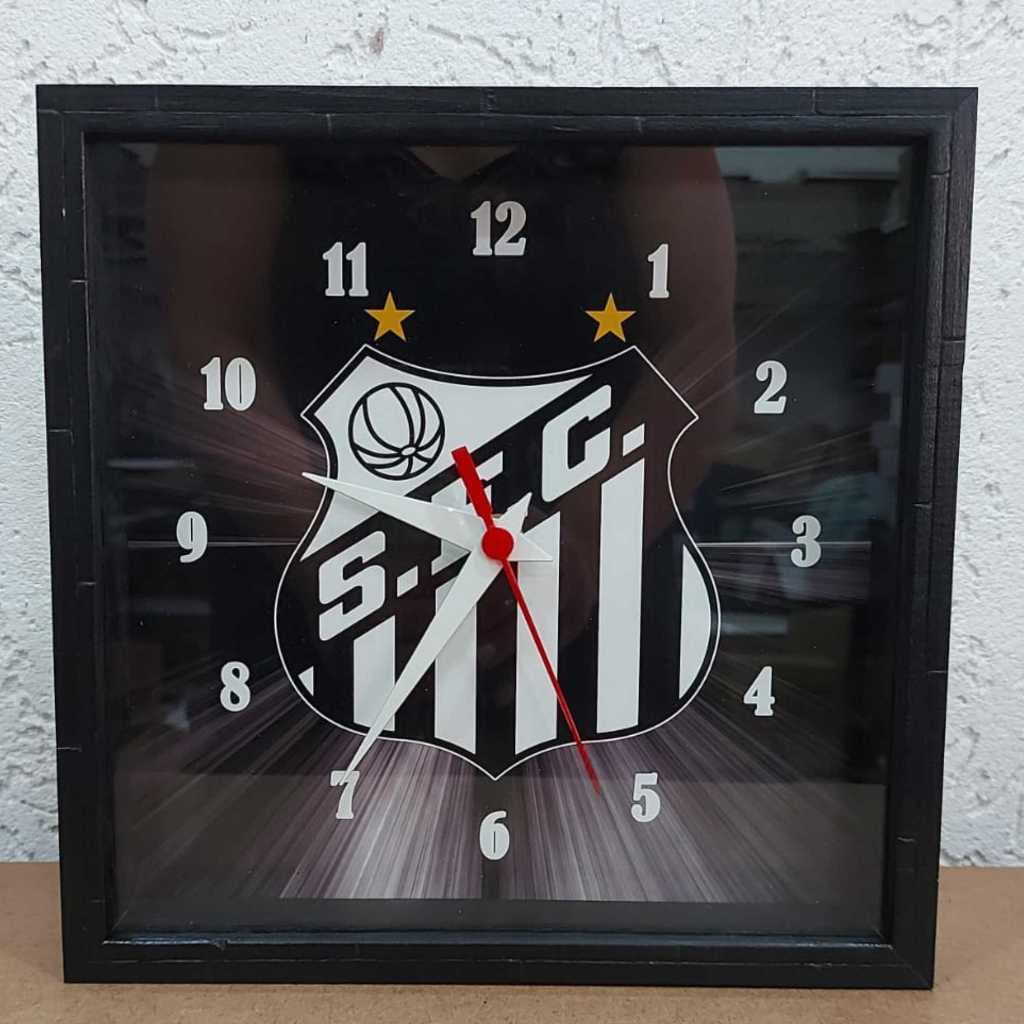 Relógio De Parede Times Decoração Santos