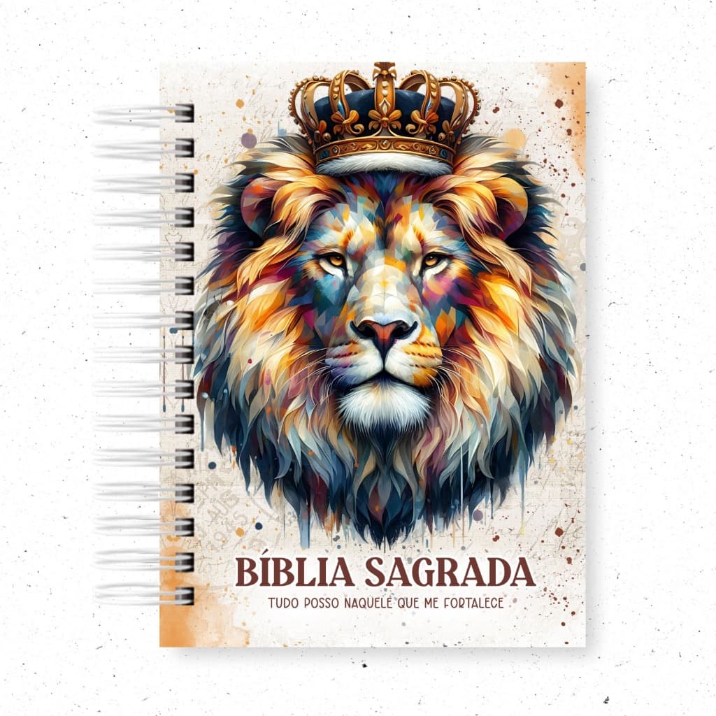 Biblia / Harpa / Devocional - Leão - Personalizado com o Nome