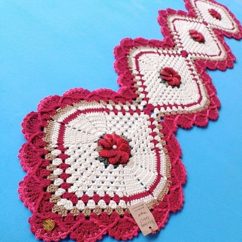PROMOÇÃO:caminho de mesa de crochê 170m