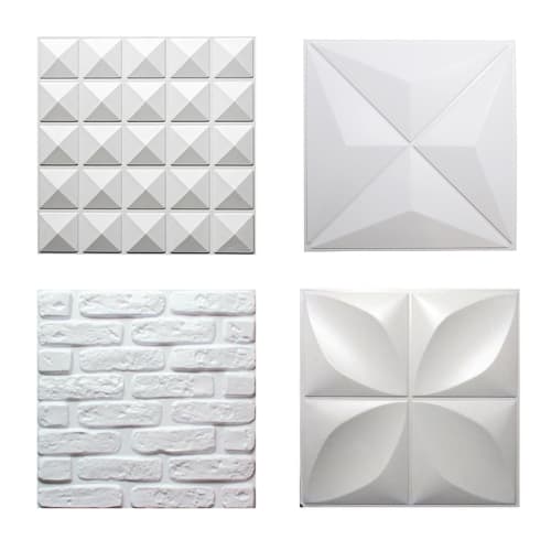 Kit 15, 30, 45 ou 60 Placas 3D PVC 50x50 | Decoração Moderna e Prática