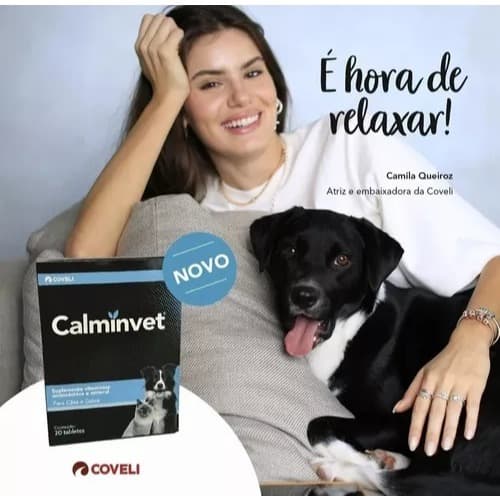 Calmante Calminvet Para Cães E Gatos Fitoterápico 20un