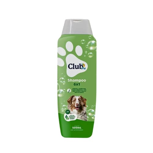 Shampoo Club Pet 6 em 1 para Cães e Gatos - 500ml