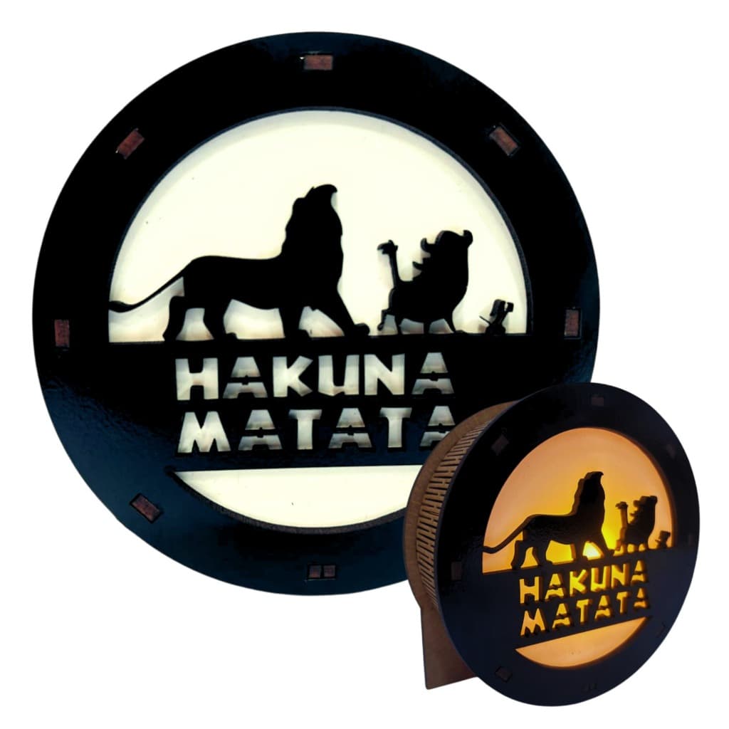 Luminária Rei Leão, abajur Rei leão, hakuna matata