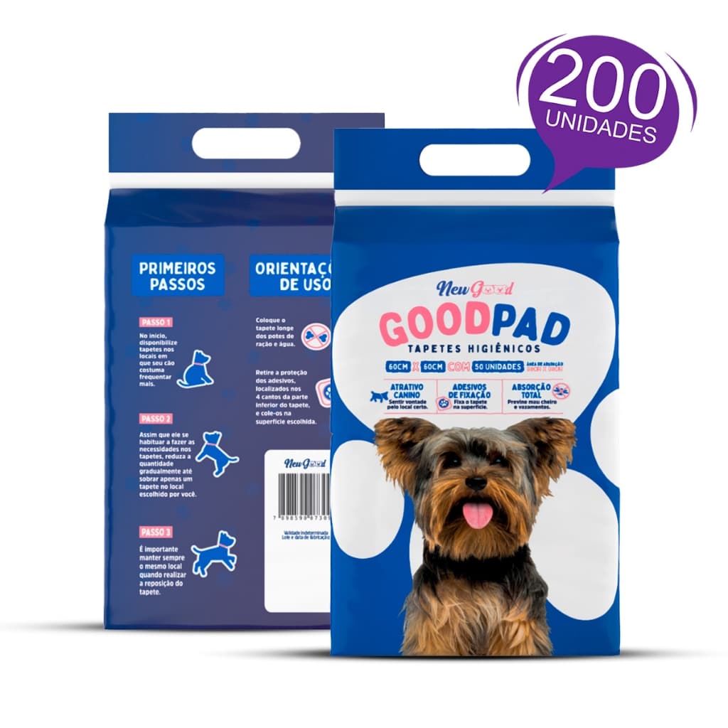 Kit 200 Unidades Tapete Higienico Good Pad Envio Imediato