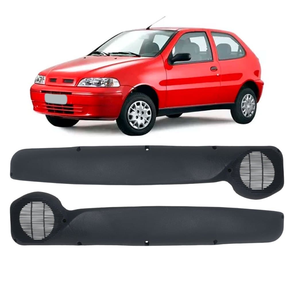 Par Bolsa De Porta Objetos Fiat Palio 2001 2002 2003 2004 2005 2006 Preto 2 Portas