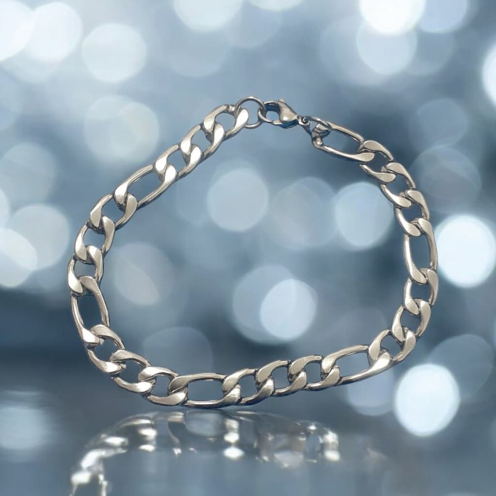Pulseira 22cm Aço Inoxidável 316 Masculina anti alérgico perfeita para todos os estilos