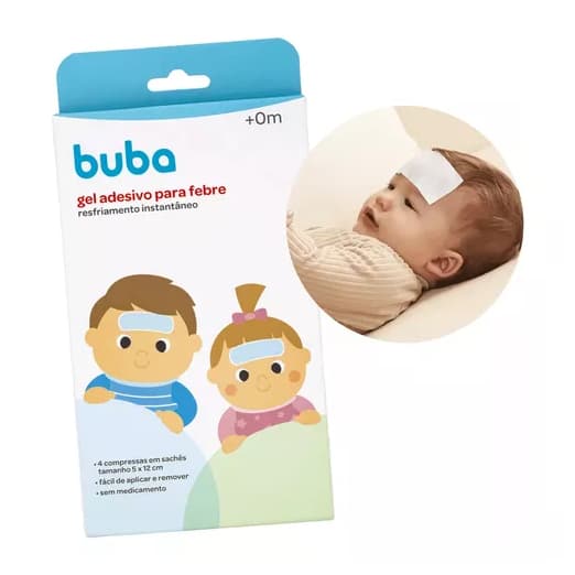 Buba Gel para Alívio da Febre Instantâneo Refrescante 4 un