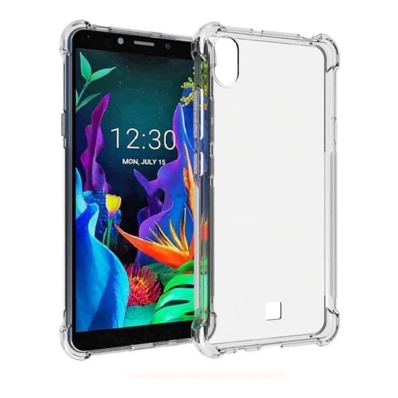 Capa Case Silicone Transparente Anti-Impacto Compatível LG K8 Plus/K20 2019