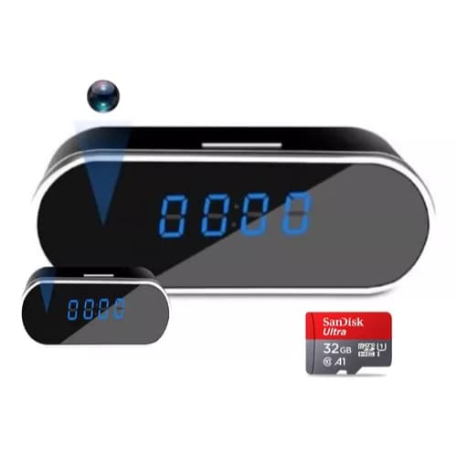 Relógio Digital 32gb Wi-fi C/ Câmera Espião Escondida Áudio