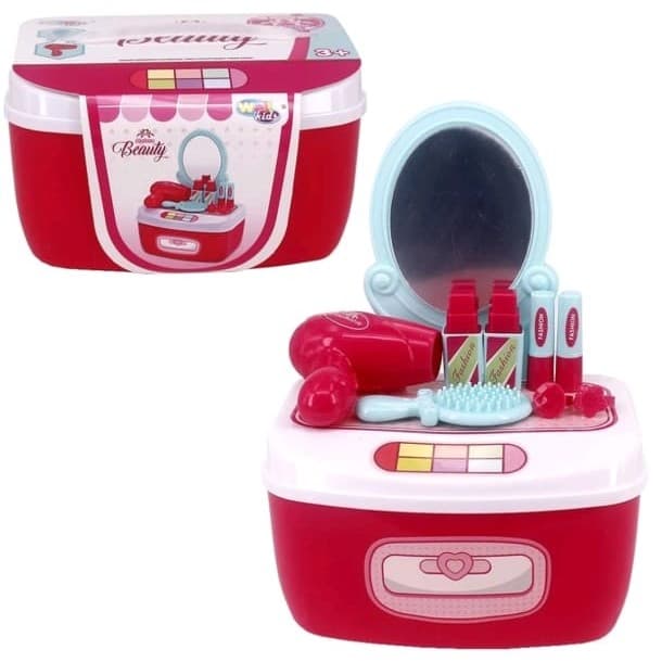 Brinquedo Maleta KIT De BELEZA MAQUIAGEM FAZ DE CONTA Infantil Educativo BEAUTY PARA MENINAS SALÃO