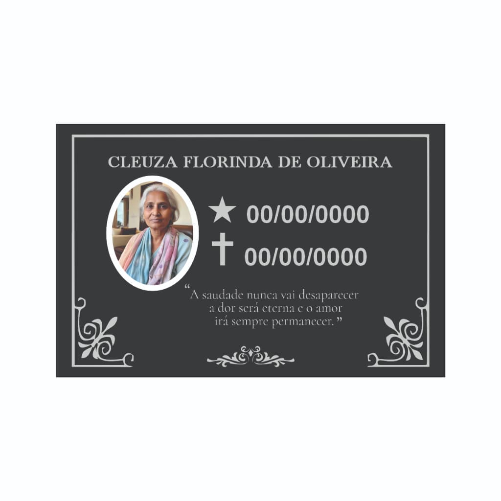 Lapide Policarbonato Compacto Cemitério Túmulo Jazigo Personalizado xxx