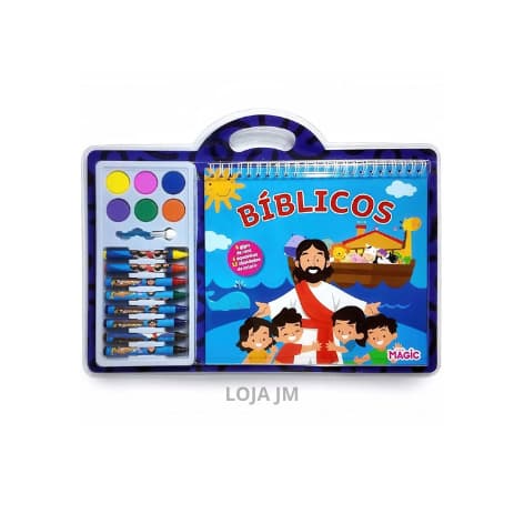 Livro de Colorir Bíblico - Aquarela com Giz | Magic Kids