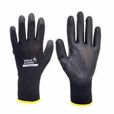 Kit 5 Pares Luva Tatil Flextactil Volk Preta Mecânico CA: 30916