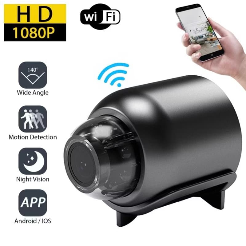 Mini Câmera De Vigilância X5 Wifi 1080p Full HD
