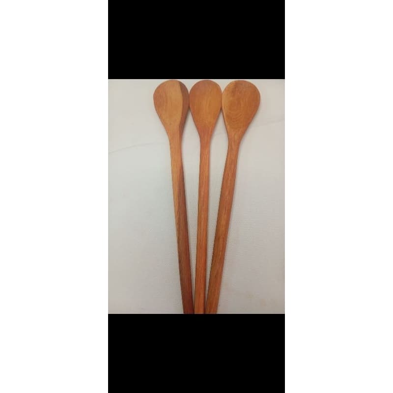 colheres de madeira vários kits de 25 cm de comprimento