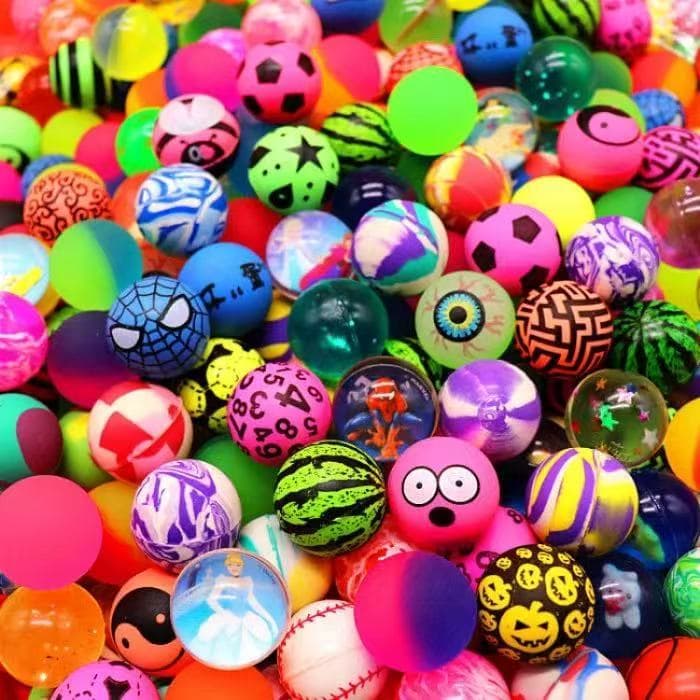 kit 40un bolinhas Pula Pula 27mm multicoloridas (kit 40 Bolinhas)