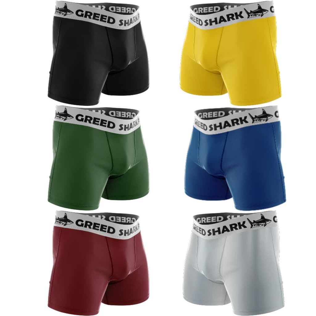 Kit Cuecas Boxer Masculino Adulto Cueca Box Qualidade Premium Lisa