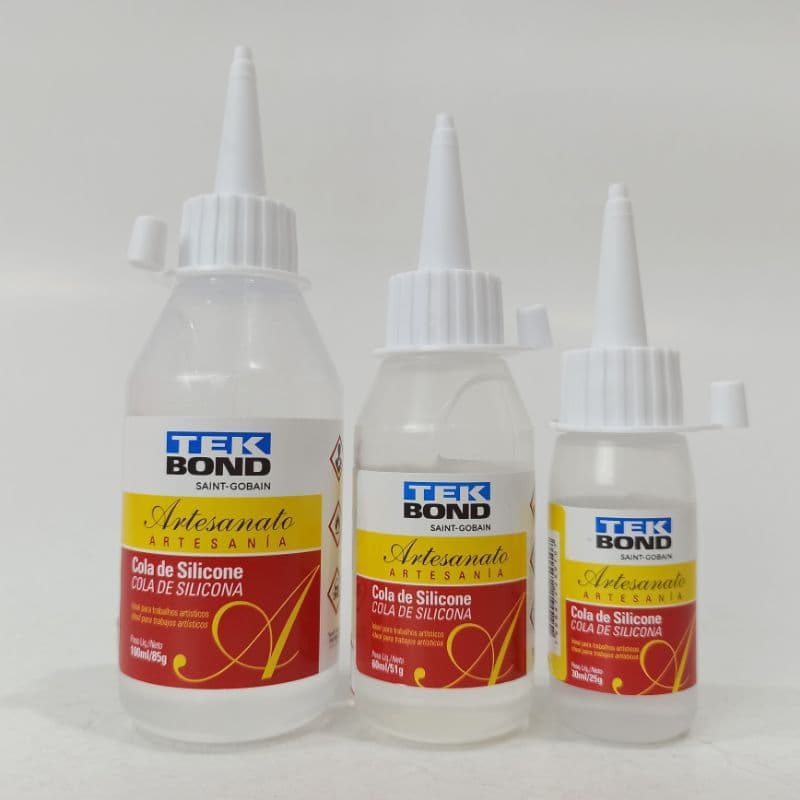 COLA SILICONE LÍQUIDA - TEKBOND - 30ml, 60ml e 100ml