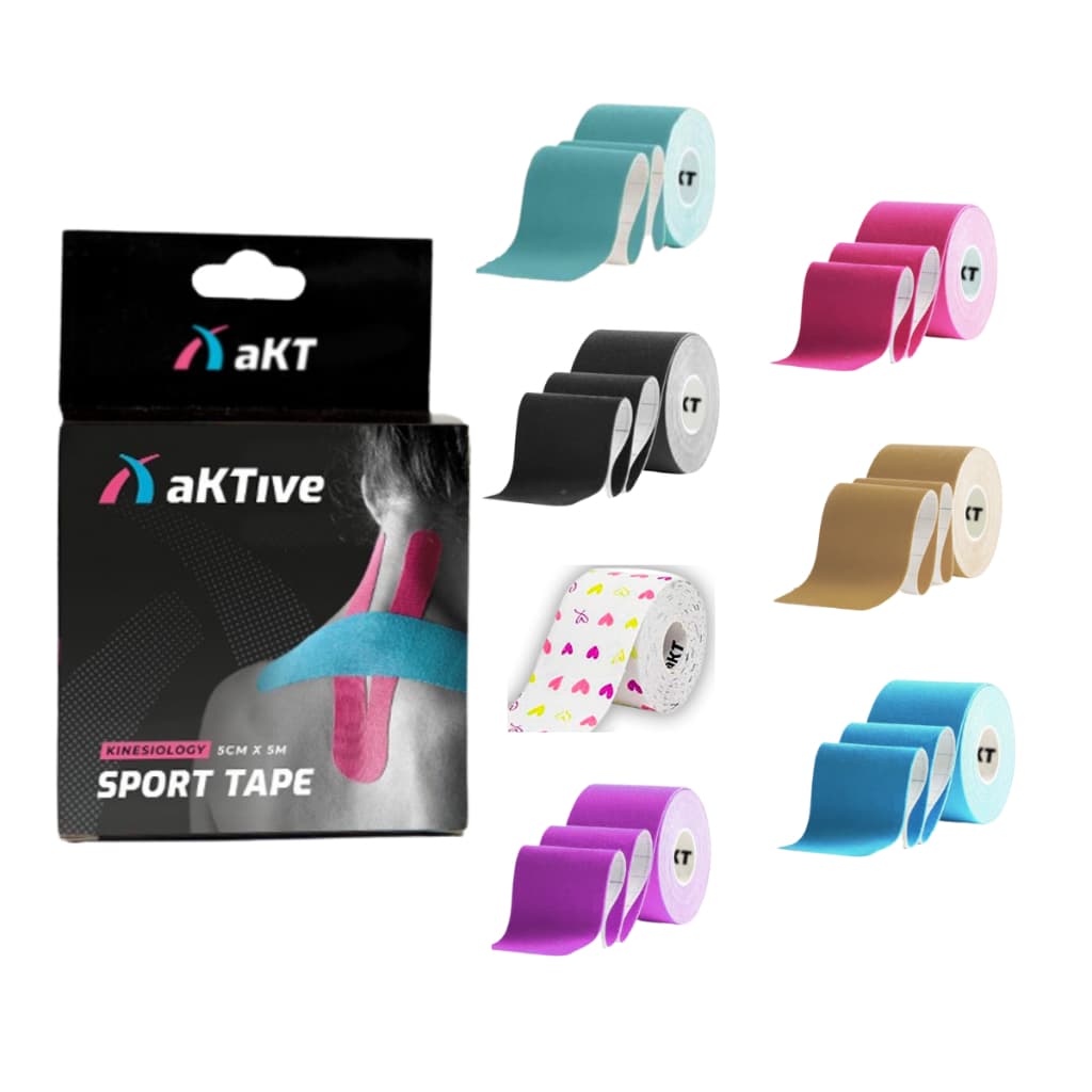 Bandagem Elástica Aktive Kinesio Tape Fita Original Fisioterapia Crossfit Pós Cirurgia Gestantes