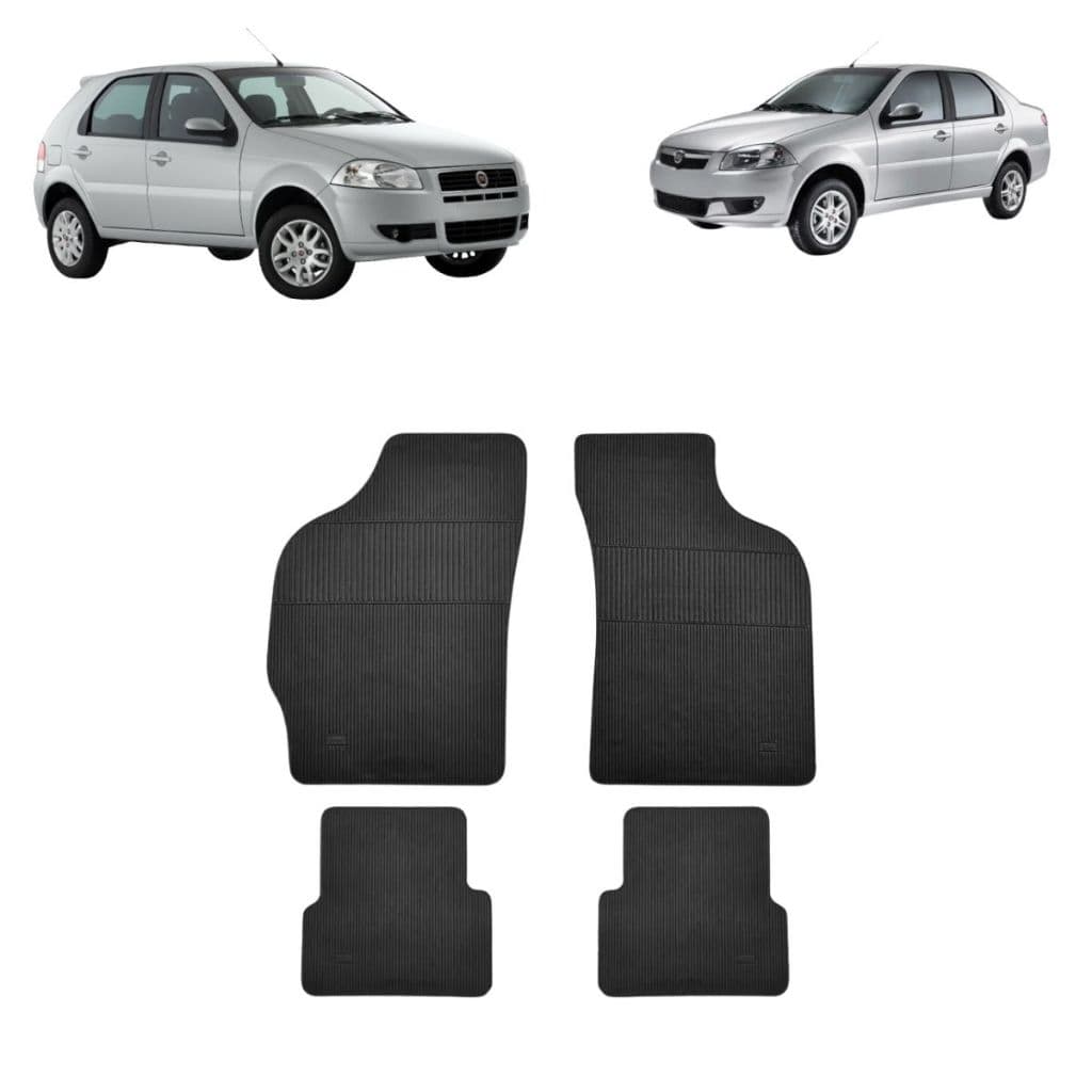 JOGO TAPETE DE BORRACHA PALIO 01/11 SIENA 01/11 WEEKEND 01/12 – Car Floor