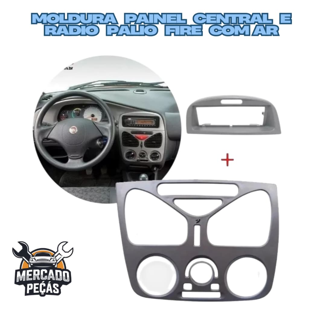 Fiat Palio Fire Moldura Painel Central com Moldura Rádio com ou Sem Ar Encaixe Perfeito Novo
