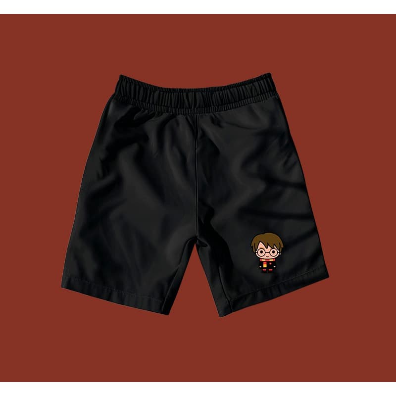 Bermuda Short Adulto Masculino Harry Potter Action Figure Tactel C/ Bolsos