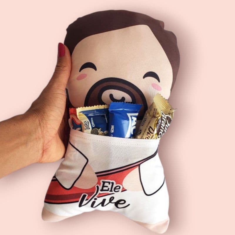 Almofadinha com bolso Jesus Pascoa