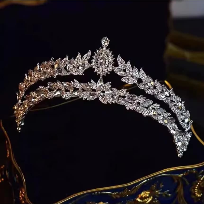 Coroa Tiara Noiva Casamento Debutante 15 Anos Brilhante A54