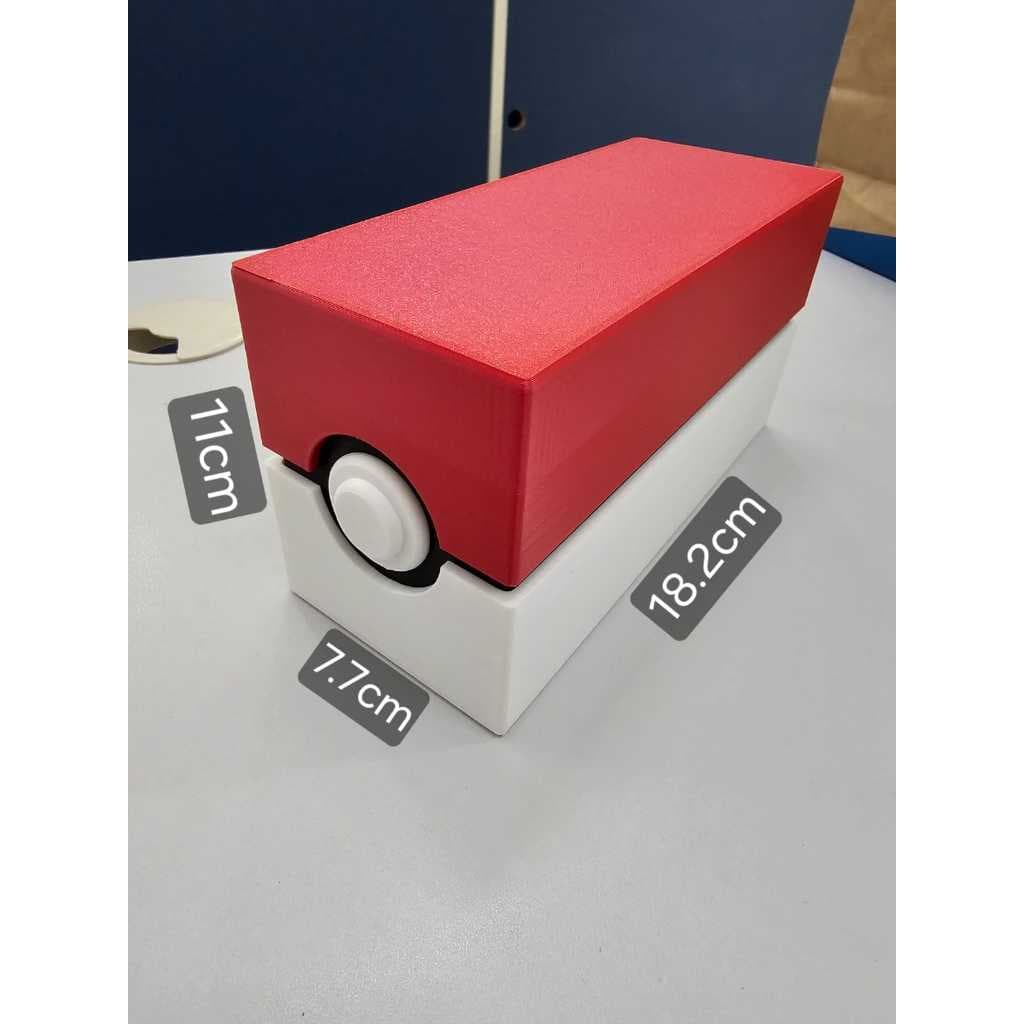 Deck Box Pokebola com Divisórias Móveis Grande Exclusivo Pokemon Yugioh Magic