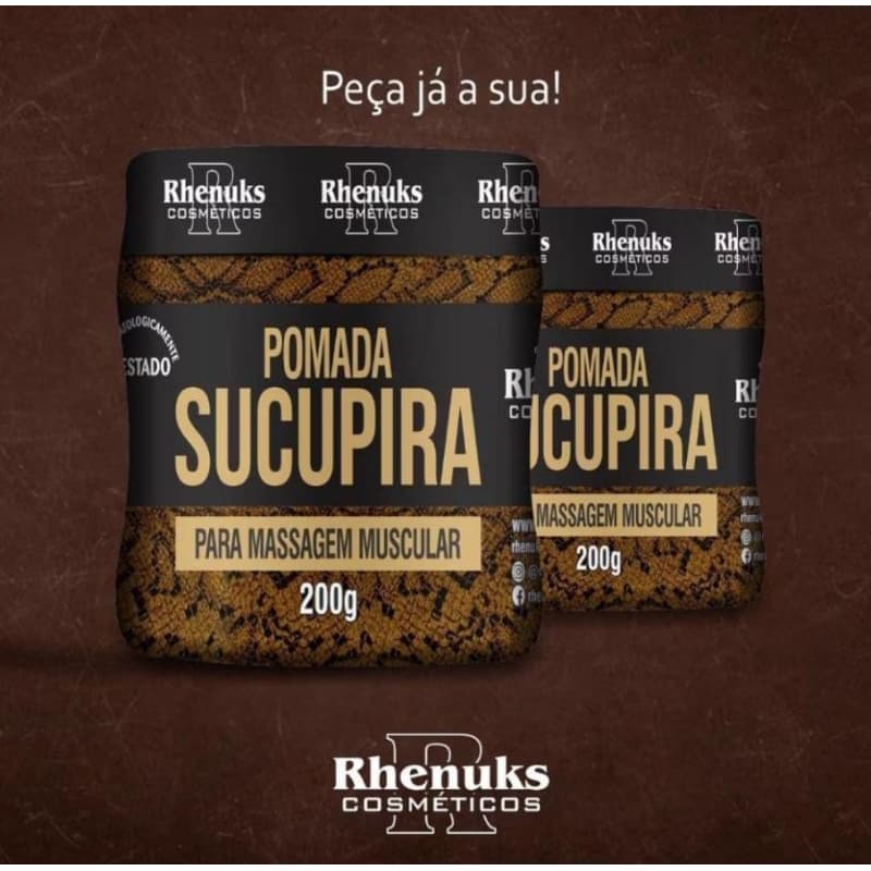 Pomada sucupira para massagem