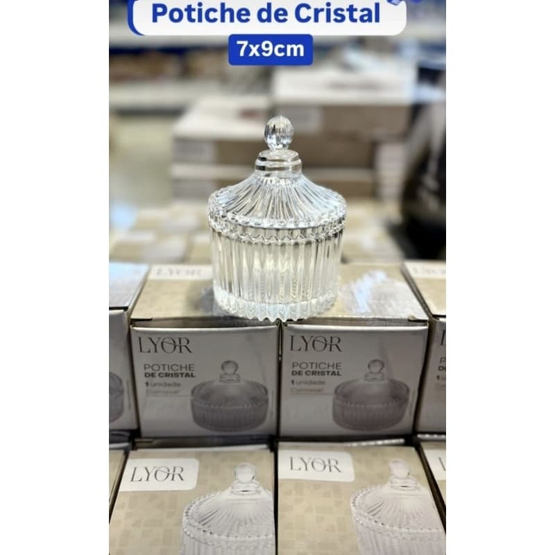 Kit 40 Peças Mini Potiche Vidro 9cm Lembrancinha
