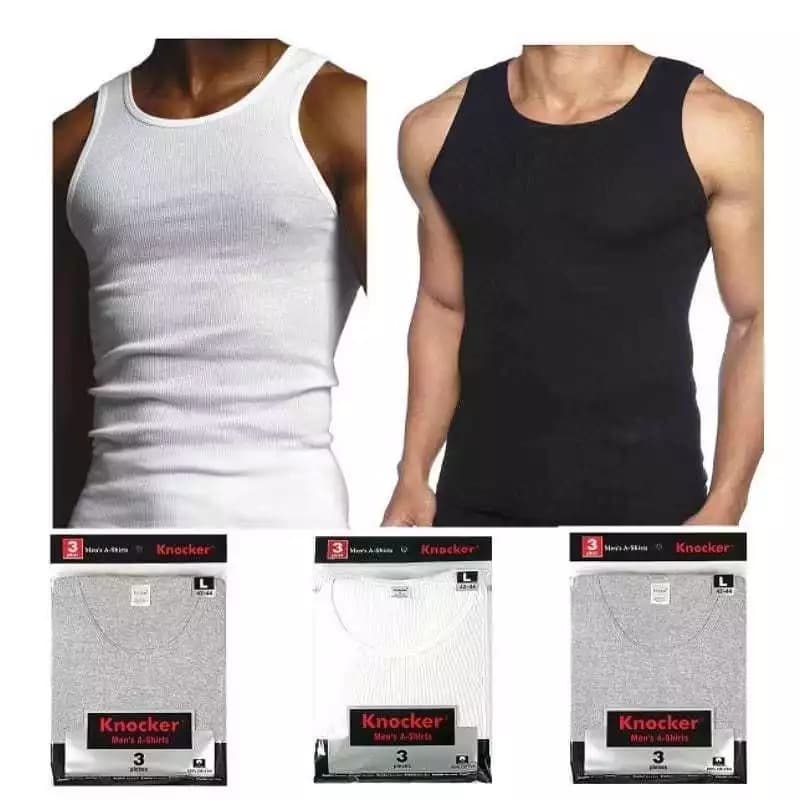Kit 2 Regata Masculina Camiseta Modelo Americano Básica Canelada