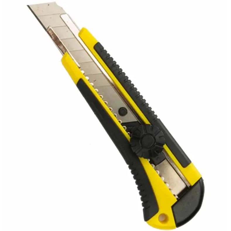 Estilete Retrátil Fertak Estilete Profissional 18mm Cor Amarelo Preto