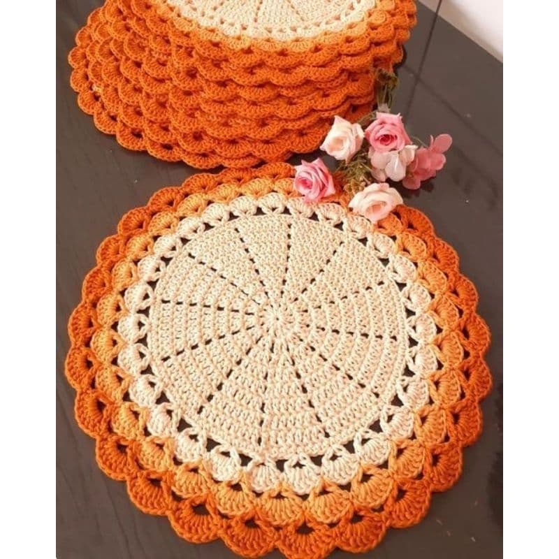 Sousplat de Crochê - Jogo Americano - Mesa Posta - Decoração