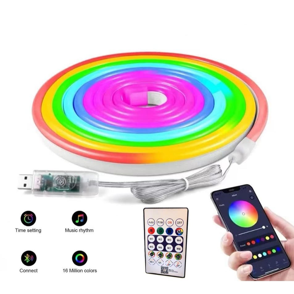 Fita de led Neon Rgb com controle remoto