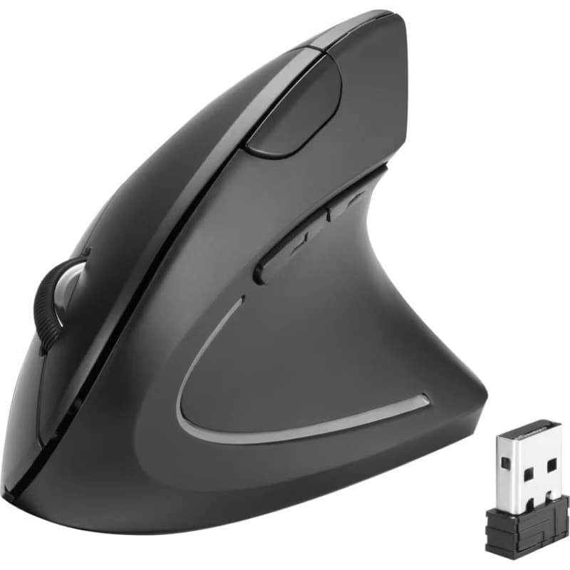 Mouse óptico Vertical Ergonômico 2.4GHz Mouse Óptico Sem Fio 3 Ajustável